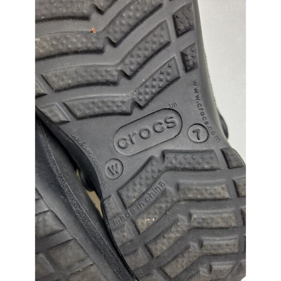 Crocs Troika Suede Tops Closed Heel Slip On Clogs Comfort Shoe Women's Size 7 - Picture 8 of 10